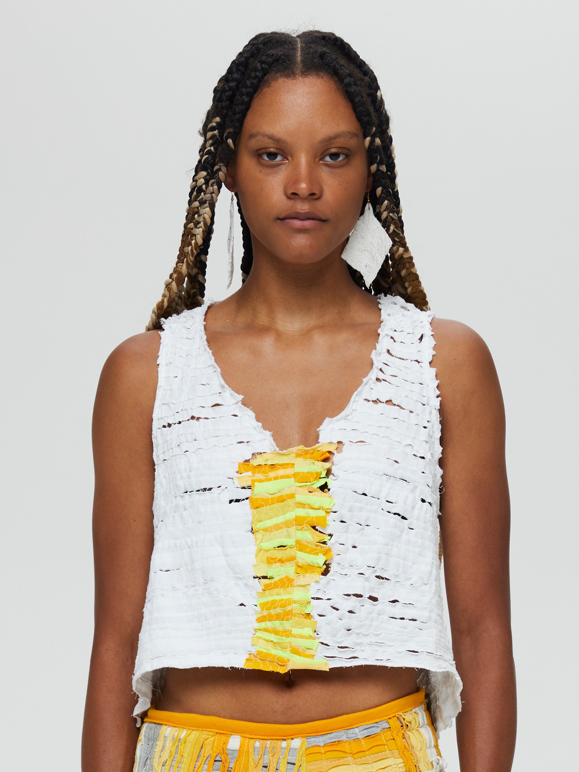 high low sleeveless top