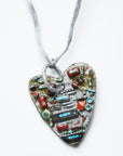 Lofinn necklace silver cord with multi heart